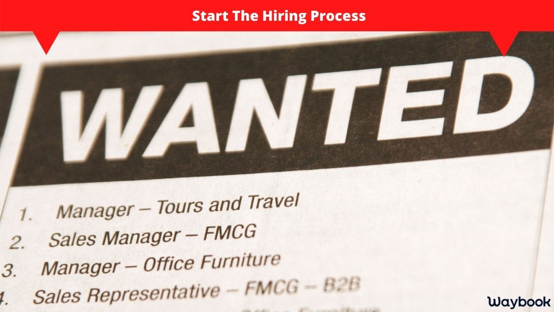 start of the hiring process