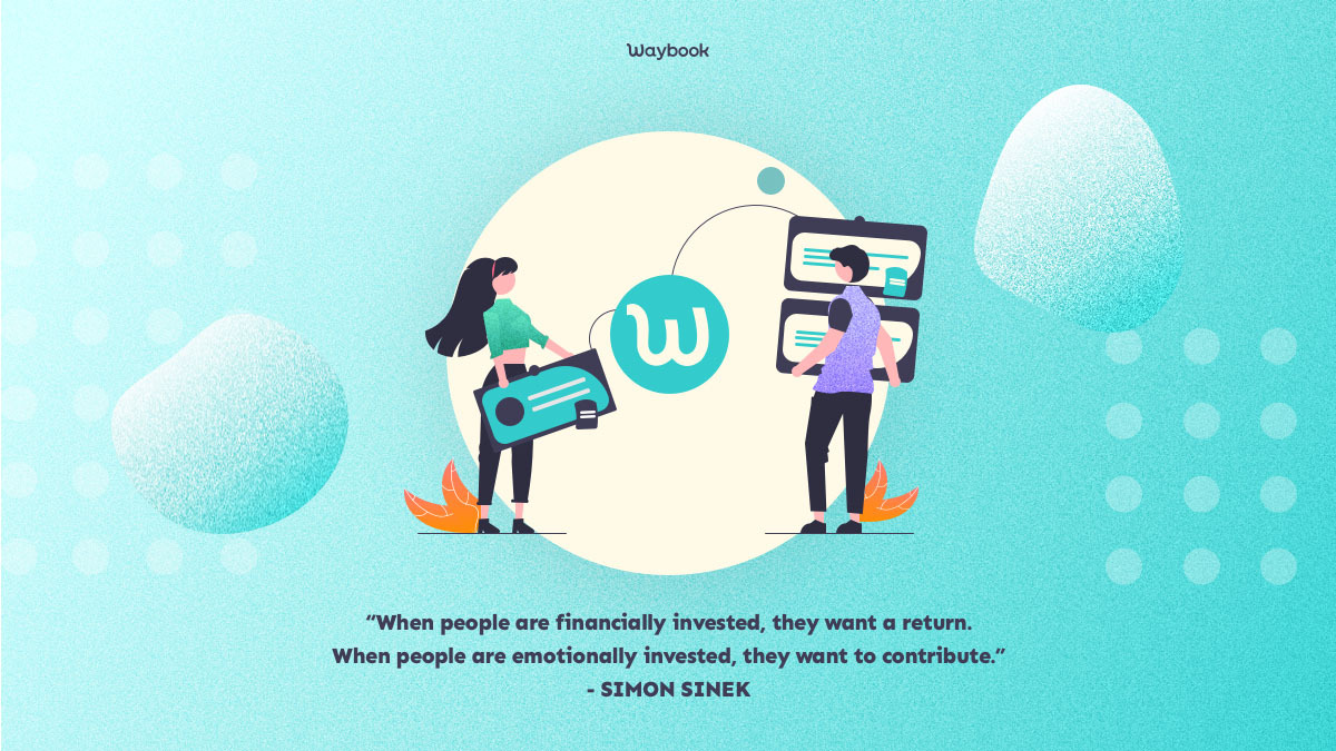 when people are financially invested, they want a return. when people are emotionally invested, they want to contribute