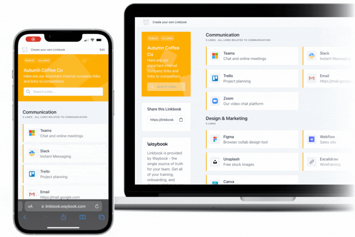 Linkbook by Waybook