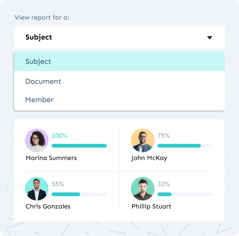 Waybook mobile onboarding track showing a new caregiver orientation module with completed and upcoming training steps