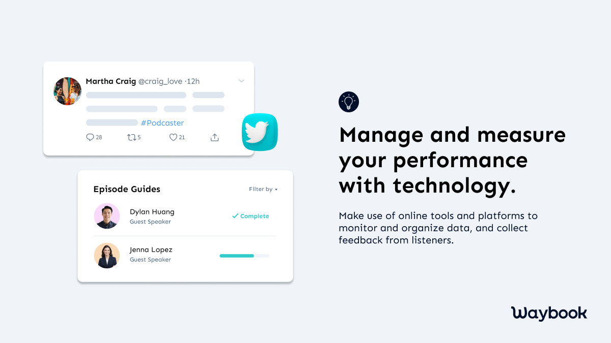 Incorporate Technology for Management There is no running away from technology in this era, and podcast hosts should embrace it too. Incorporating technology in podcast management can bring many benefits, such as easy management of data, quick access to everything, secure data storage, etc. Let's look at how technology can improve your podcast experience.